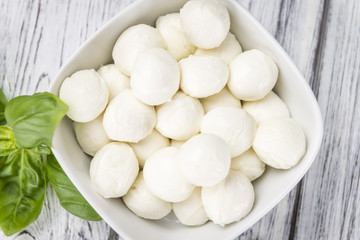 Fresh Mozzarella (close-up shot)