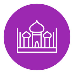 Mosque line icon.