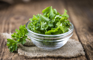 Some fresh Parsley (close-up shot)