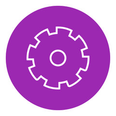 Gear line icon.