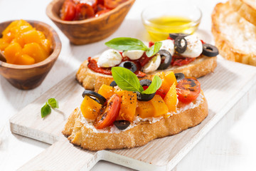 italian appetizer - bruschetta