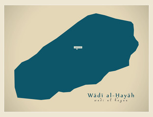 Modern Map - Wadi al-Hayah LY