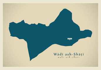 Modern Map - Wadi ash-Shati LY