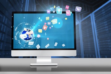 Composite image of computer screen