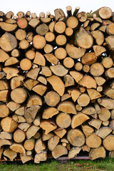 Holzstapel Laubholz