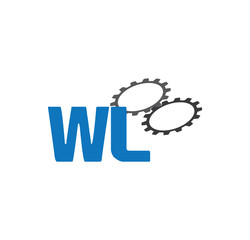 Fototapeta premium wl alphabet with 2 gears