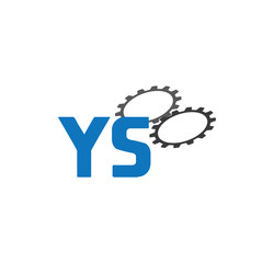 ys alphabet with 2 gears