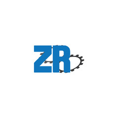 zr alphabet with 2 gears