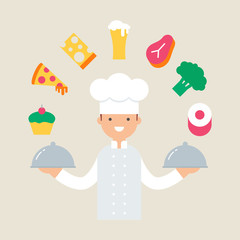 Chef vector illustration
