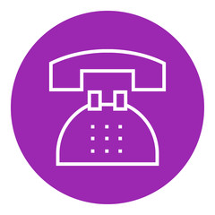 Telephone line icon.