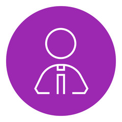 Businessman line icon.