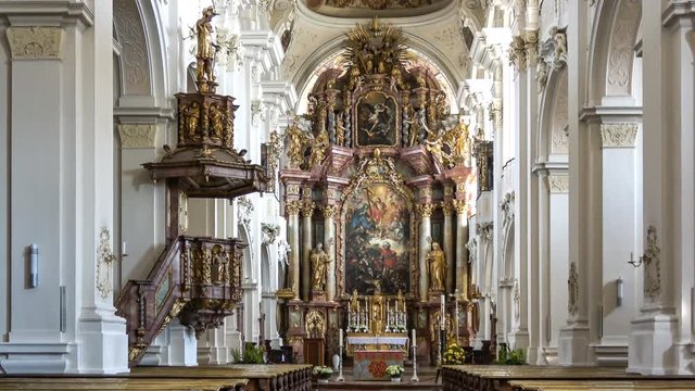 Basilica and parish church of Niederalteich in Bavaria, Germany