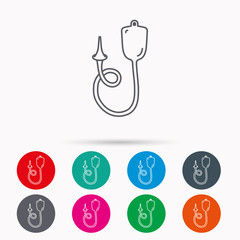 Enema icon. Medical clyster sign.