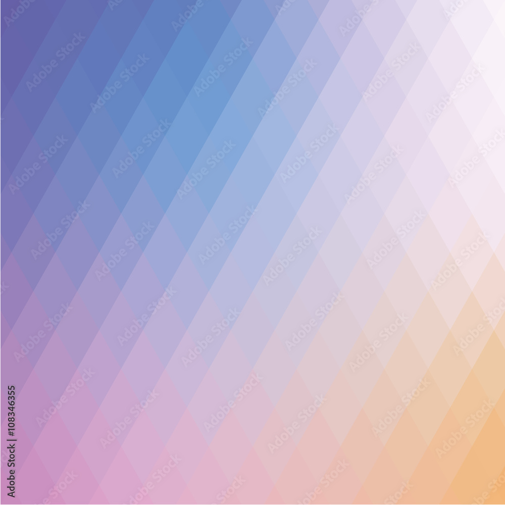 Wall mural beautiful abstract geometric style background with soft color tones.