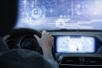 Composite image of technology interface