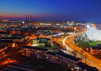 Fototapeta na wymiar Wolfsburg Skyline