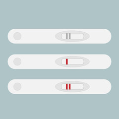 Pregnancy test flat vector icon