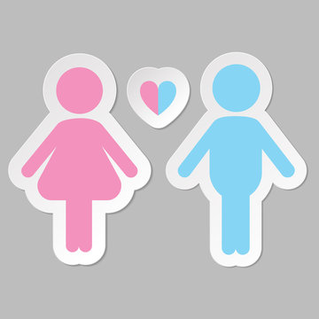 Getero couple in love icon