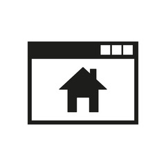Homepage icon. vector design. Home symbol. web. graphic. JPG. AI. app. logo. object. flat. image. sign. eps. art. picture