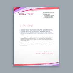 modern colorful letterhead design