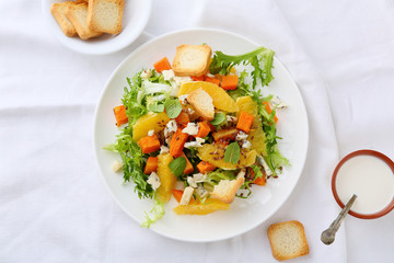 pumpkin salad with oranges