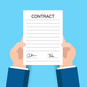 
Business contract concept, Contract icon, send contract 