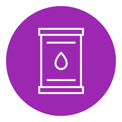 Oil barrel line icon.