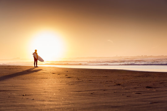 Surfers on the beach