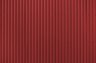 Texture of red metal roofing