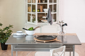kitchen and table