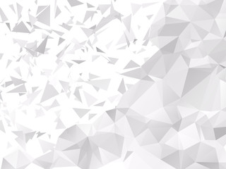 Shattered Gray Trianglular Polygon Background
