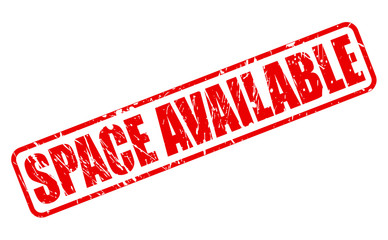 SPACE AVAILABLE red stamp text