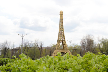 gazebo in the form of the Eiffel Tower