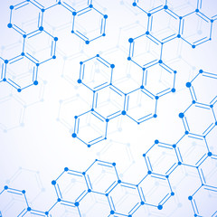 Obraz na płótnie Canvas Structure molecule of DNA. Abstract background, vector illustration, eps 10