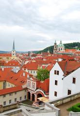 Fototapeta premium Prague. Spring. Blossom. The Castle Gardens, terraced gardens. 