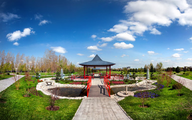 Japanese garden in Almaty