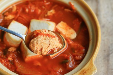 kimchi soup - korean food