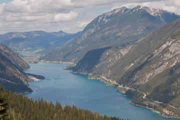 Fototapeta na wymiar Lake Achen panorama