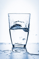 glass of water isolated on white