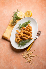 chicken croquette with rosemary and lemon