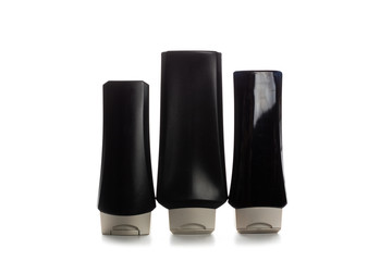 Cosmetic containers isolated on white