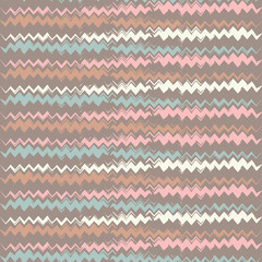 Seamless decorative vector background with zigzag line. Print. Cloth design, wallpaper.