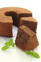 チョコレートシフォンケーキ