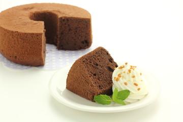 チョコレートシフォンケーキ