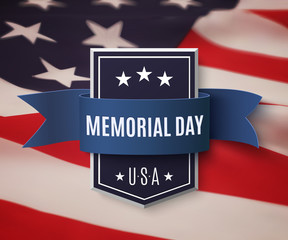 Memorial Day background template.