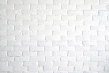 White brick wall texture background