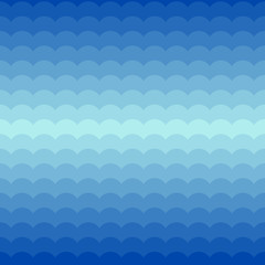 Fototapeta na wymiar Blue seamless pattern with waves