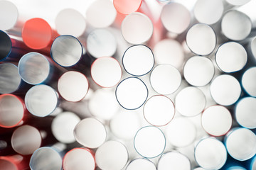 Colorful Straw Closeup shot