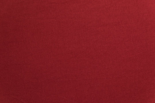 Deep red cotton fabric texture background