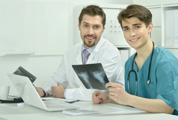 male doctors  in medical office